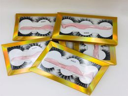 3 pairs faux mink eyelashes with tweezers New 3 Pairs set with 1pc tweezer Wispy Long Fluffy Dramatic Lashes 3 pairs lashes with 8529089