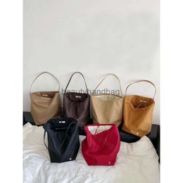 The Row TR nylon bucket Fashion Bag Designer bags Park Women new tote leather Luxurys handbag big Shoulder Cross body Bags high quality real pochette totes