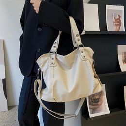 Totes High Quality Shoulder Bags For Women High-Capacity Casual Shopper Bag Fashion Soft Leather Handbag Lady Travel Tote Black