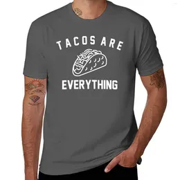 Men's Polos Tacos Are Everything White T-Shirt Plus Sizes Customs T Shirts For Men Graphic