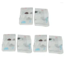 Storage Bags -6Pcs Foldable Bag Clothes Blanket Quilt Closet Sweater Organizer Box Home Supplies White