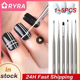 Table Lamps 1-5PCS Nail Accessories Art Brushes Uv Gel Liner Brush Polish Line Stripes Drawing Pen