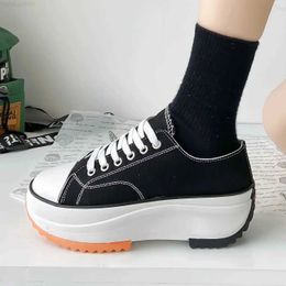 Casual Shoes Womens Casual Platform Sneakers Comfortable Canvas Trainers Running Sport Shoes Tennis Shoes Thick-Sole Walking Sneakers 35-40 240506