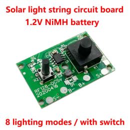 Accessories 1.2V Solar Lamp String Control Board Circuit Board with switch Solar street light control panel Solar Light Controller Module