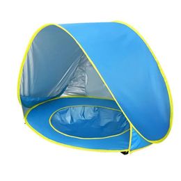 Детский пляжный палаток портативный оттенок бассейн УФ -защита солнечного укрытия для детей на открытом воздухе для детских плавательных игроков 240419