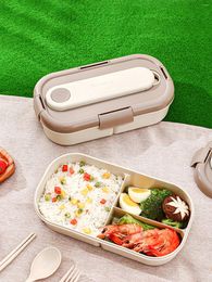 Dinnerware WORTHBUY Portable Plastics Bento Box For Adults Kids Storage Container Outdoor Home Microwavable Lunch