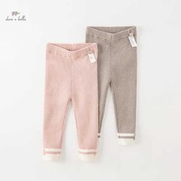Trousers Dave Bella Childrens Pants 2023 New Autumn Winter Girls Casual Fashion Cotton Tights Sports Outdoor DB4238074L2403