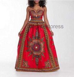 Skirts Traditional African Print Dashiki High Waist Ankara Floral Long Skirt A-Line Hippie Indian Style Pattern Asymmetrical Floor Length Skirts