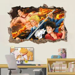 Stickers One Piece Luffy Wall Stickers Art Decal Vinyl Paper Removable Home Decor decal