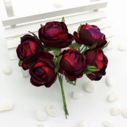 Cameras 60pcs 3.5cm Artificial Veet Rose Flower Bouquet Handmade Scrapbooking Flowers Diy Wreath Gift Box Hat Dress Wedding Decoration