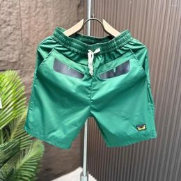 Men's Shorts Summer Trendy Korean Harajuku High Street Sports Fashionable Clothing Green Sweatpants Short Pants Men
