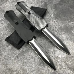 AUTO Knife 3.62'' 440C Blade ABS Handle with Clip US Style Bench BM Double Action Automatic Knife 4 Style EDC Pocket Self Defence Hunting 3300 4600 9400 9600 C07 Godfather