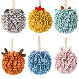 Towel Battilo Chenille Cute Kids Hand Towels With Hanging Loop Kitchen Microfiber Plush Absorbent Toddler