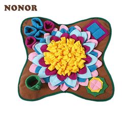 NONOR Dog Snuffle Mat Slow Feeder Washable Anti Choking Feeding Nose Work Toy Indoors IQ Training Sniffing Mat H0415339P9518823