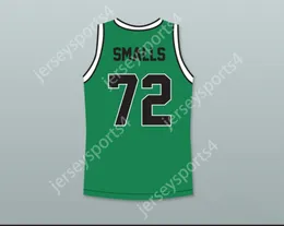 CUSTOM NAY Mens Youth/Kids NOTORIOUS B.I.G. BIGGIE SMALLS 72 BAD BOY GREEN BASKETBALL JERSEY WITH PATCH TOP Stitched S-6XL