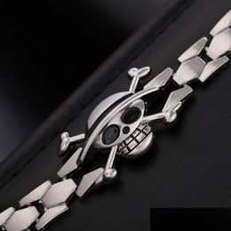 Charm Bracelets H F High Quality One Piece Plating Alloy Bracelet Skl Cosplay Accessories Drop Delivery Jewelry Dhffh