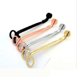 Other Home Decor 4 Colours Candle Wick Trimmer Stainless Steel Oil Lamp Trim Scissor Durable Cutter Snuffer Tool Hook Clipper Drop Deli Dhbvp