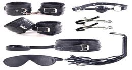 Sex Tools Shop Sex Products 7 pcsset Role Play Leather Adult Sexy Sex Toys bdsm Fetish Bondage Harness Kit Sextoys For Couples Y14173176
