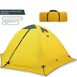 Tents And Shelters Backpack Camping Four Seasons Tent Outdoor Trekking Double Portable Waterproof Tear Resistant