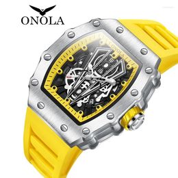 Wristwatches ONOLA Top Brand Men Fashion Mens Watch Quartz Sports Waterproof Male Watches Luxury Clock Dress Man