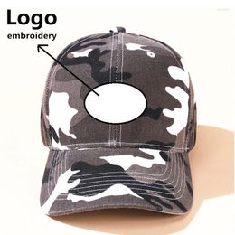 Ball Caps Women Casual Camofulage Sports Hat Men Solid Custom Logo Embroidery Baseball Cap Trucker Hats Camo Leisrue Gorros