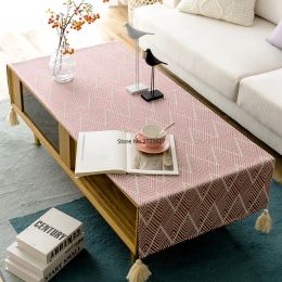 Pads Coffee table tablecloth cloth art cotton linen thick Japanese desk living room table cloth TV cabinet cover towel