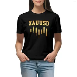 Women's Polos XAUUSD Day Trading Gold Forex Metals| T-shirt Blouse Summer Clothes Top Women