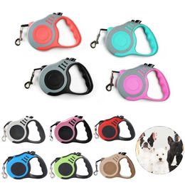 Dog Collars Leashes 3m 5m Leash Strong Nylon Puppy Lead For Small Medium Large Dogs Cats Automatic Retractable Durable Yorkshire Pet Supplies H240506