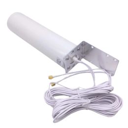 Amplifiers 1Pc Mobile Phone Signal Amplifier Antenna Double SMA Interface 3G 4G LTE Outdoor Signal Amplifier Barrel Antenna Signal