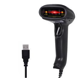 Scanners 1D/2D Wired Barcode Scanner Reader USB,Plug and Play,Compatible for Windows,Android,Mac,Linux,Support Scanning Automatically,