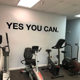Stickers Yes You Can Mirror Wall Sticker Gym Classroom Inspirational Motivational Quote Wall Decal Gym Office Vinyl Window Decor Q264