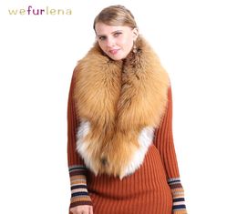 Luxurious 100% Real Fox Fur Collar Women Natural Fur Shawl Luxury Scarf Women Real Red Fox Down Wear y Scarf Wholesale Y2010075666498