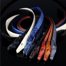 2018 belt new style Crocodile belts high quality designer belts luxury belts for men copper buckle men and women waist cowhide belt 222V