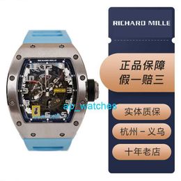 RM Luxury Watches Automatic Watch Mills Rm030 Mens Titanium Alloy Watch Date Hollow Power Reserve Automatic Machinery Worlds Top 10 Luxury Watch ap8H