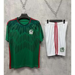 Soccer Jerseys Men's Tracksuits 22-23 World b Mexico Home and Away National Team Football Jersey Children's Adult Size 16-3xl