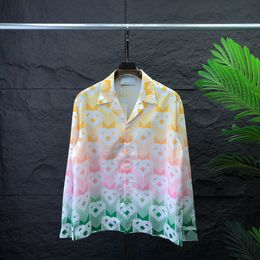 Tasarımcı Gömlek Erkekler Düğmesi Aşağı Gömlek Baskılı Bowling Gömlek Hawaiian Çiçek Gündelik İpek Gömlek Erkekler İnce Kısa Kol Elbise Hawaiian T-Shirt A13