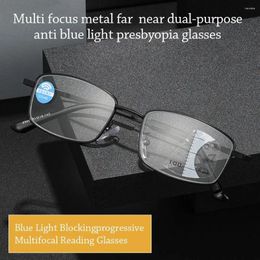 Sunglasses Square Eyeglasses Reading Glasses Progressive Multi-Focus Men Anti-blue Light Near Far Presbyopia