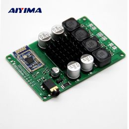 Amplifiers AIYIMA Bluetooth Amplifier TPA3116 Sound Amplifier Bluetooth 5.0 Receiver Support AUX Serial Command Change Name Password 50Wx2