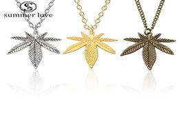 New Arrival Tree Leaf Necklace For Women Men Boho 3 Colours Necklaces Long Gold Chain Charm Hip Hop Valentine's Day Jewelry-Y4769612