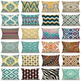 Geometric Exotic Ethnic Vintage Pillowcase Boho Print Cushion Cover Sofa Bedroom Decor 240506