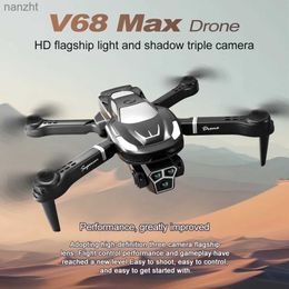 Drones The popular V68 drone with multiple batteries and high-definition three cameras 5G optical flow obstruction WX5220202