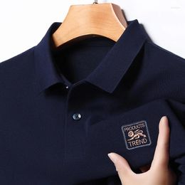 Men's Polos 2024 Summer High-end Embroidered Polo Shirt High Quality Short Sleeve T-shirt Lapel Men Clothing Casual Business Male Top