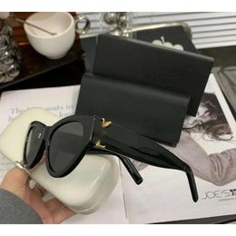 Luxury Sunglasses for Women and Men Designer Y slM6090 Same Style Glasses Classic Cat Eye Narrow Frame Butterfly Glasses AA