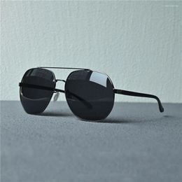 Sunglasses Cubojue 160mm Oversized Men Polarised Polygon Fashion Pochromic Sun Glasses For Male Irregular Shades Ultralight