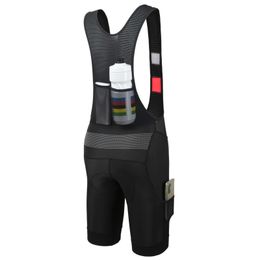 RISESBIK bicycle bib shorts for mens long-distance travel with 4 pockets Italian padded bicycle bib shorts for goods high reflection bicycle bib shorts for men 240425