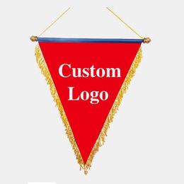 Banner Flags Custom Flag Banner Custom Square Football Team Customised Flag Pennant Hanging Honour