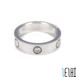 Classic Charm Eternal Love Wed Couple Rings Titanium Steel Diamond Platinum Plating Girlfriend Wedding Ring Fashion Engagement Jew8963119