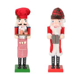 Miniatures Wooden Nutcracker Soldier Desktop Ornaments Traditional Party Favours Doll Nutcracker Figurines for Christmas Holiday Decorations