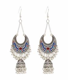 Afghan India Birdcage Jhumka Earrings Boho Statement Traditional Earring Egypt Pakistan Tribal Retro Women Jewelry8886145