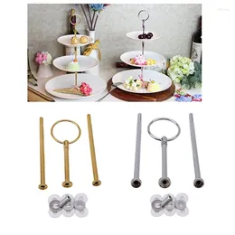 Plates 3-Tier Cupcake Stand Fruit Plate Holder Desserts Snack Candy Buffet Tower For Christmas Wedding Party Cake Dessert Tray